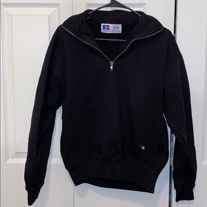 Black Russel Athletics half zip